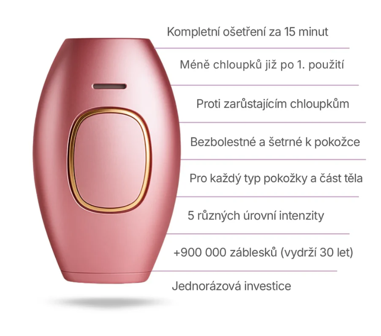 LUNERIA: IPL Laserový Odstraňovač Chloupků